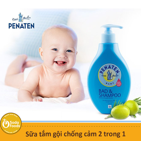 Sữa tắm gội chống cảm 2 trong 1 Penaten Baby