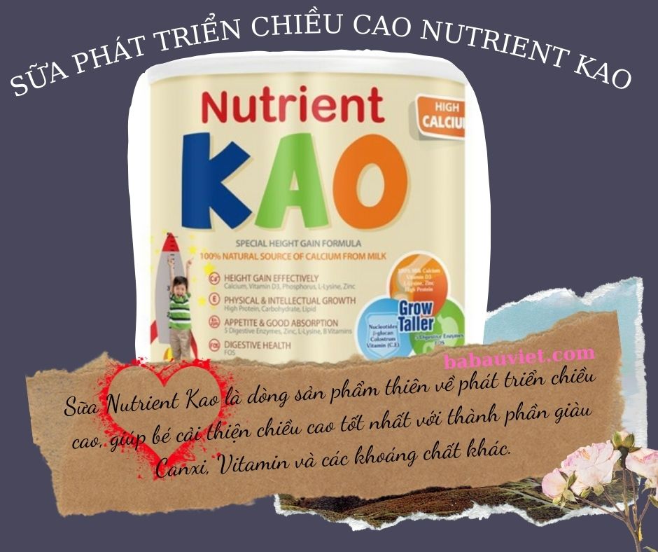 sua phat trien chieu cao Nutrient kao