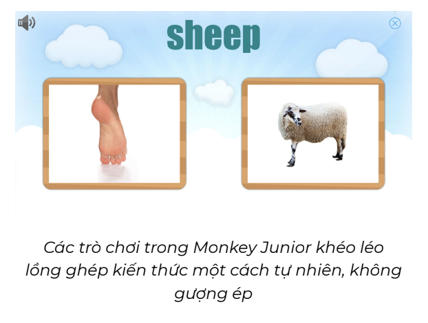 Monkey junior là phần mềm rất nhiều mẹ hiện nay dùng để cho bé học tiếng Anh