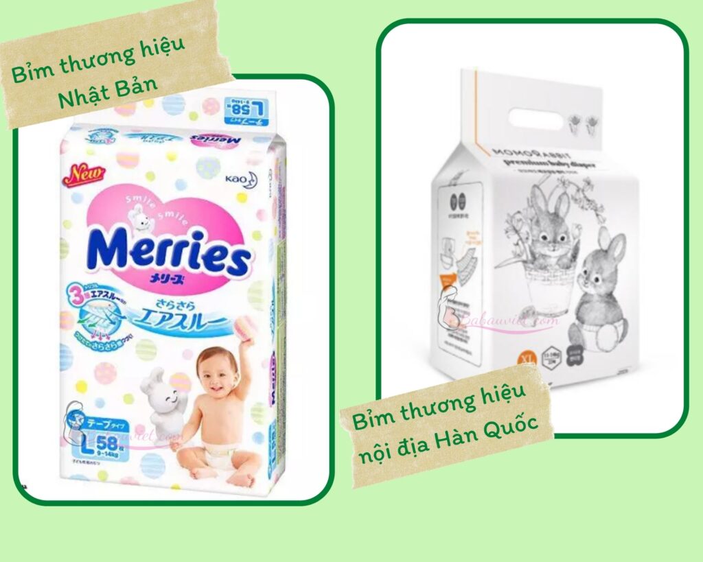So sánh bỉm Merries và Momorabbit nên chọn mua loại nào cho bé?