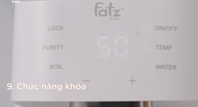 Chức năng an toàn của máy Fatz Smart 2: tự động khóa sau 30s không có ai sử dụng