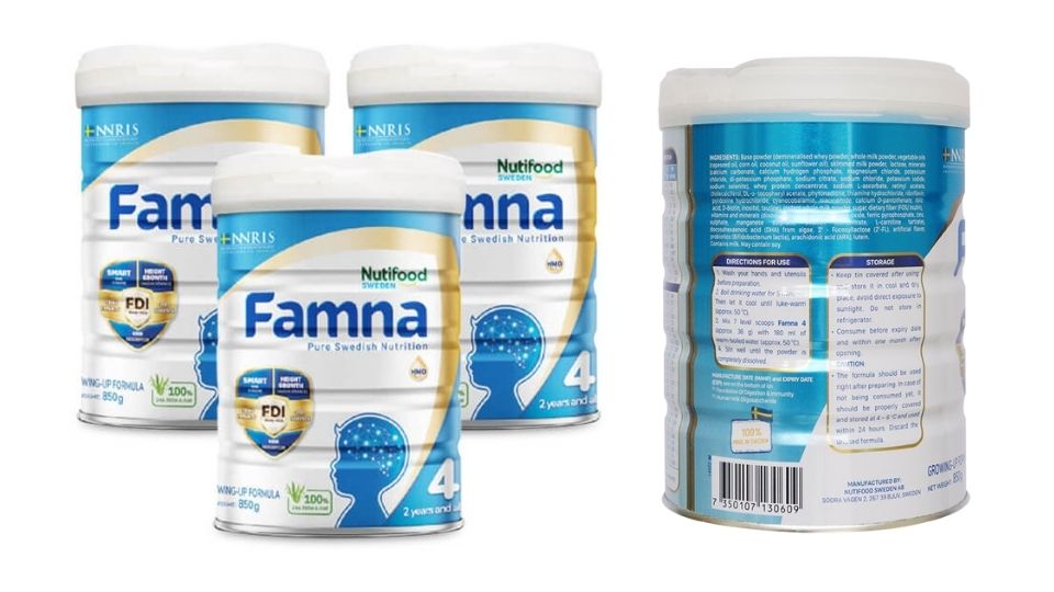 Sữa Famna Số 4 hỗ trợ tăng đề kháng cho trẻ