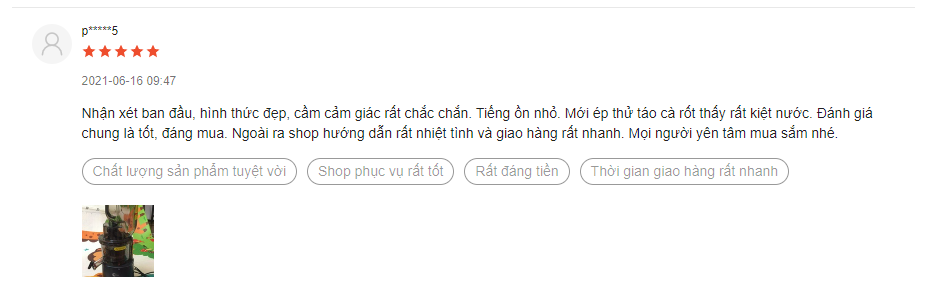 Review may ep cham Gesun G500 .