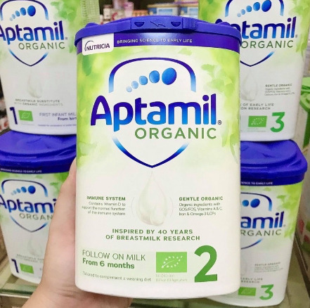Sữa Aptamil Organic là một trong những sữa bột hữu cơ tốt nhất cho bé