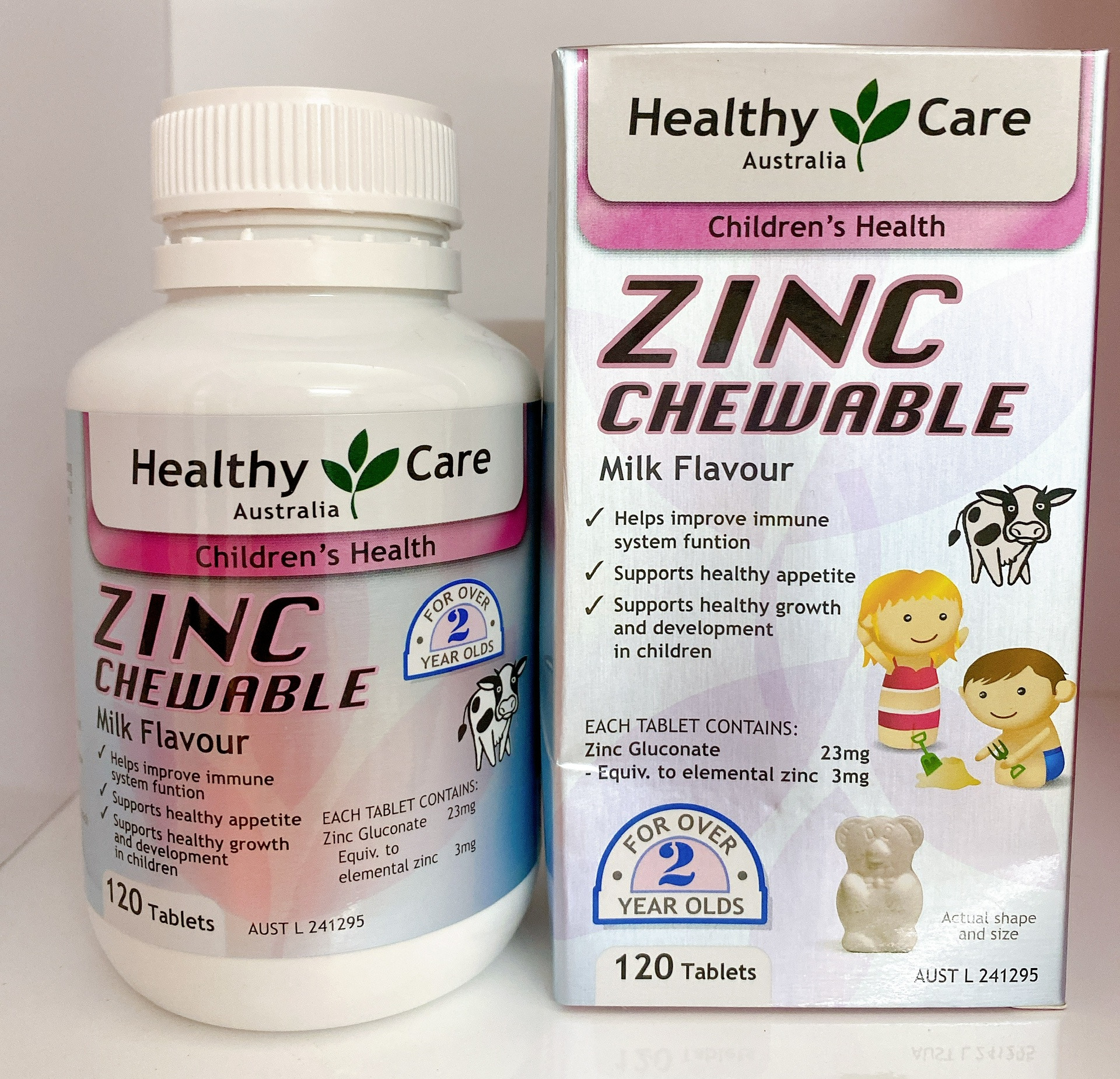 Viên uống bổ sung Healthy Care ZinC Milk Flavour