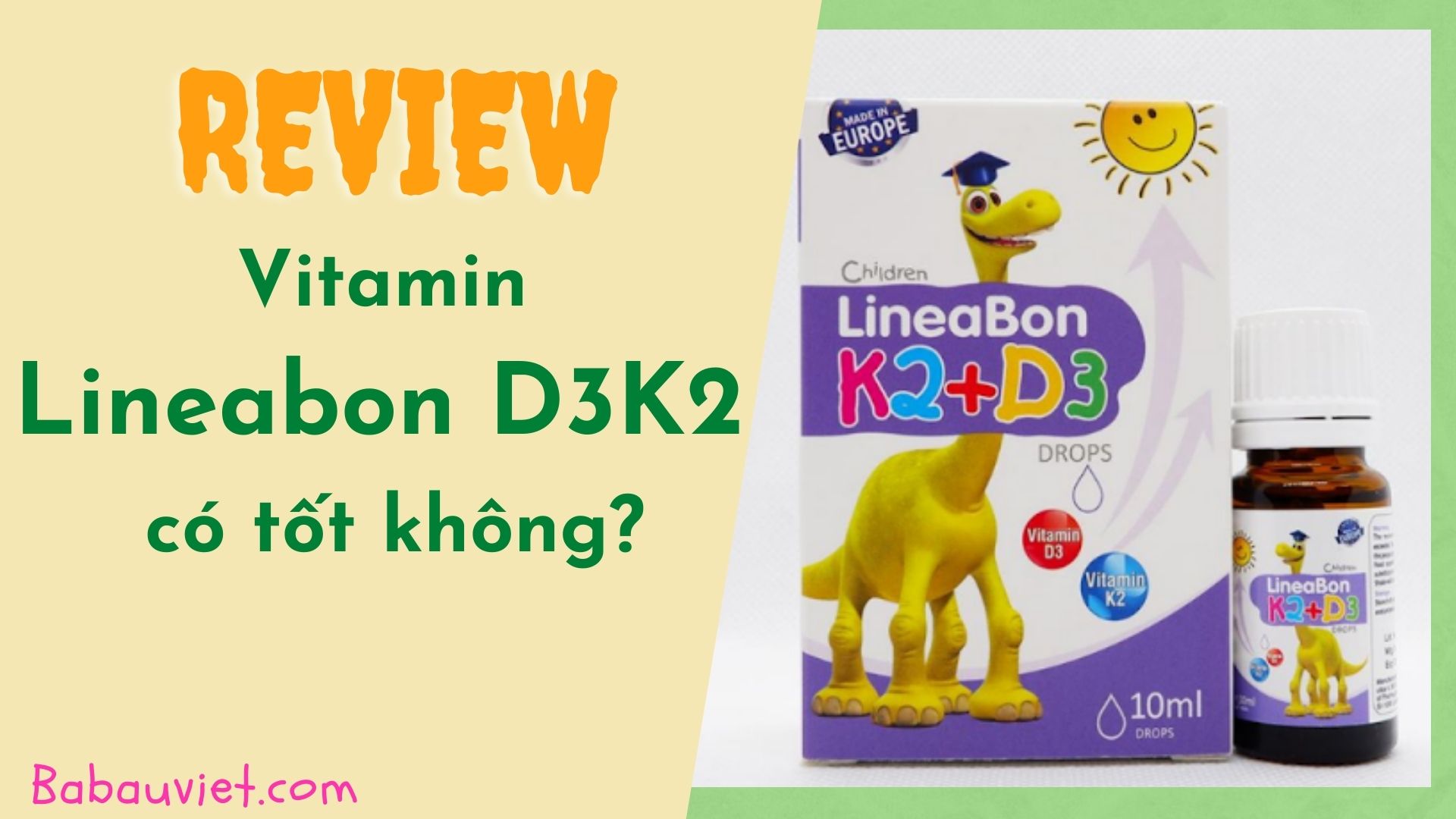 Vitamin Lineabon D3K2 có tốt không