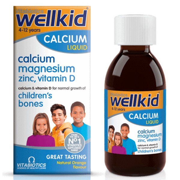 Canxi tăng chiều cao cho bé: Wellkid Calcium Liquid