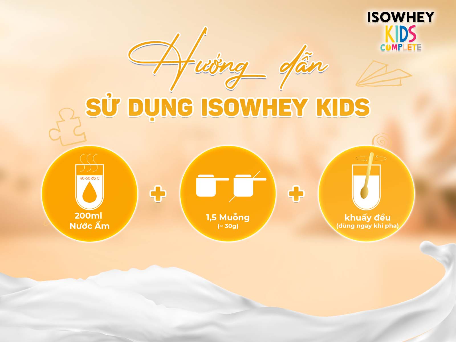 huong dan su dung isowhey kid